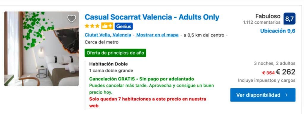 Ofertas Hoteles Las Fallas de Valencia 2022