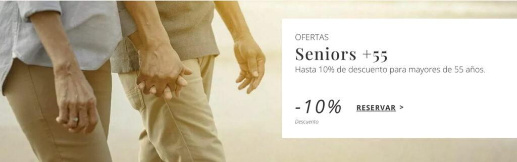 Ofertas AR Hoteles en Calpe para mayores de 55 años