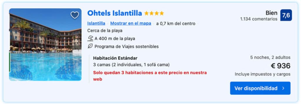 Ohtels Islantilla en Huelva - Booking