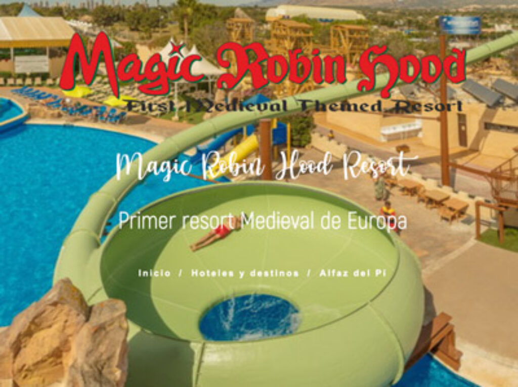 Magic Robin Hood Hotel con tobogán situado en Benidorm