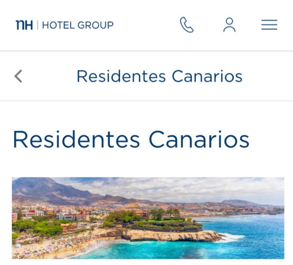 Promoción residentes canarios NH Hotels